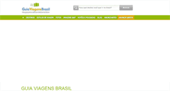 Desktop Screenshot of guiaviagensbrasil.com